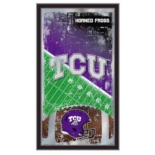 TCU 15" x 26" Football Mirror