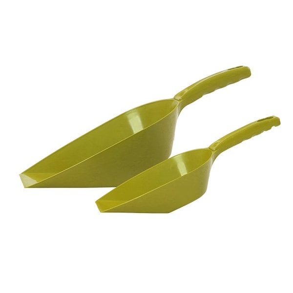 Flour Scoop, 9.64 in L, Yellow, PK5