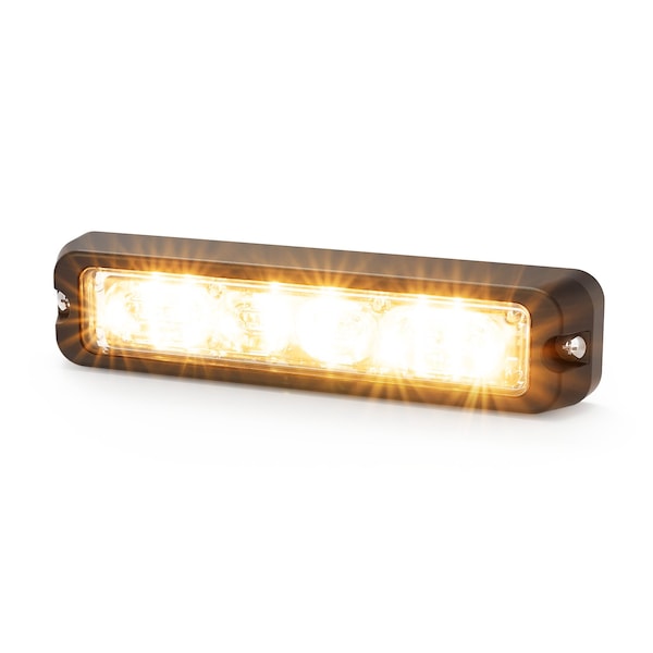 Dir Led, 12 Patterns, Multi-Mount, Amb/Red