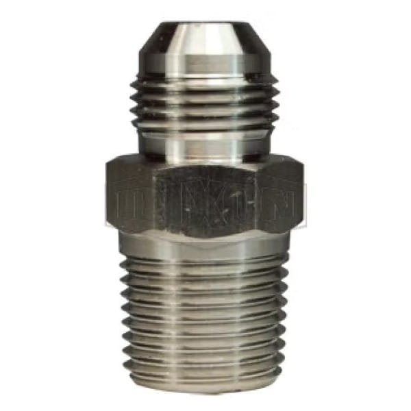 The Right Connection Flare to Pipe Adapter, 3/4-16 x 1/2-14 Nominal, 37Deg Male JIC Flare x Male NPT