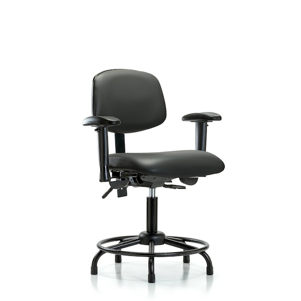 Vinyl Chair, Vinyl, Adjustable Arms