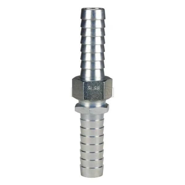 Long Shank Coupling, 1/2 in Nominal, NPSM x Hose End Style, Domestic