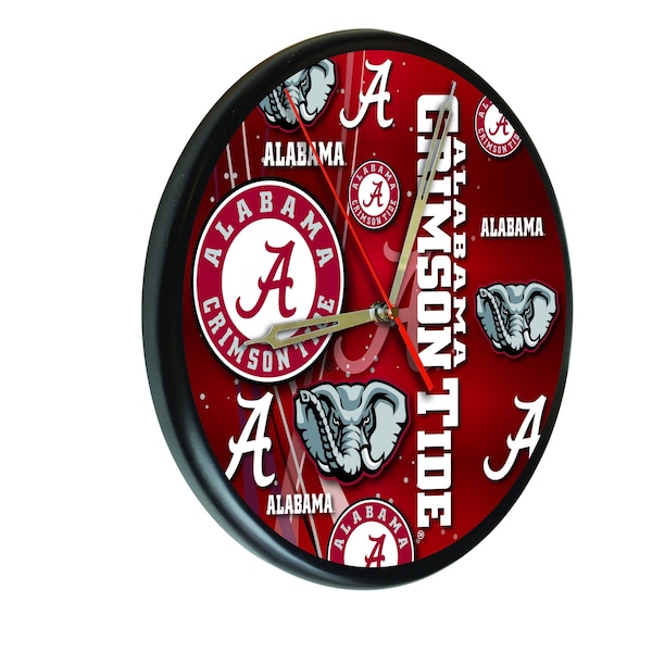 University of Alabama  13" Solid Wood Clock