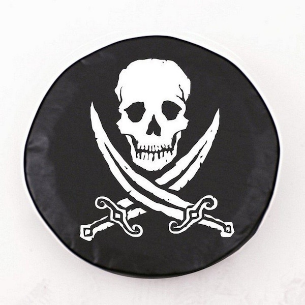 21-1/2" x 8" Jolly Roger (Rough) Tire Cover