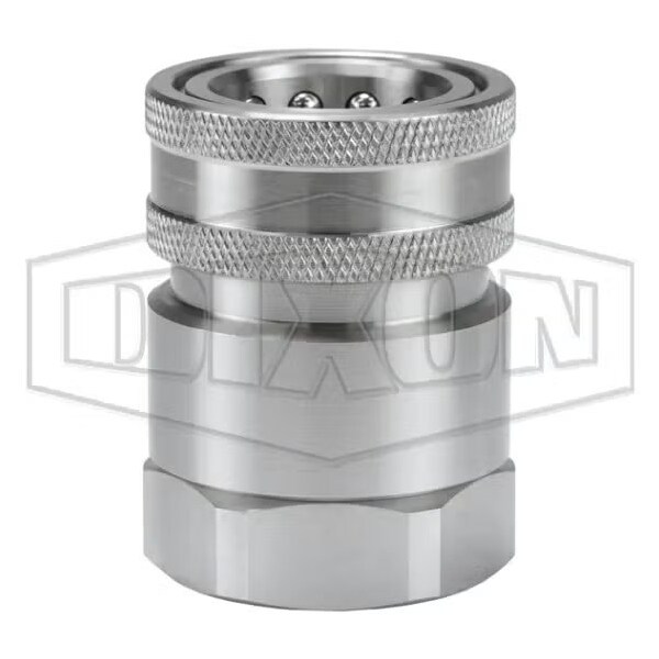 Snap-Tite by  H/IH Interchange Valve Coupling, 2-11-1/2 Nominal, FNPT, 316 SS, Domestic