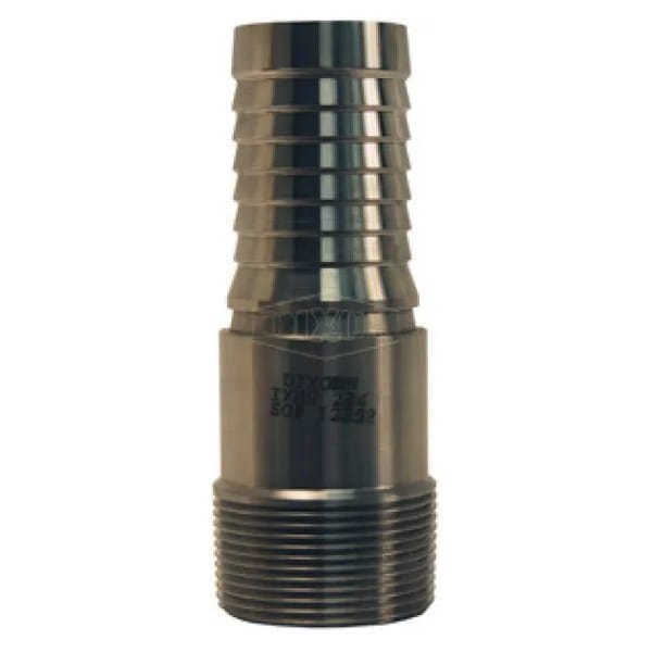 Internal Expansion Sanitary Stem, 3 in Nominal, MNPT End Style, 304 SS, Domestic