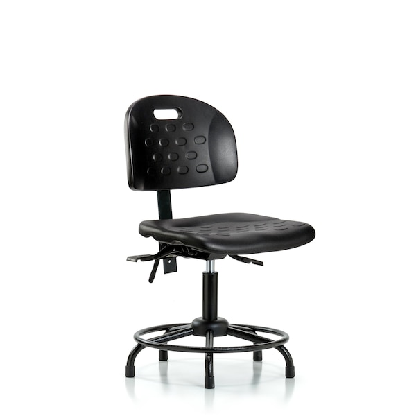 Desk Chair Newport Desk Chair, RT, Glides, No Arms, 17" to 22" Height, Black; Blue