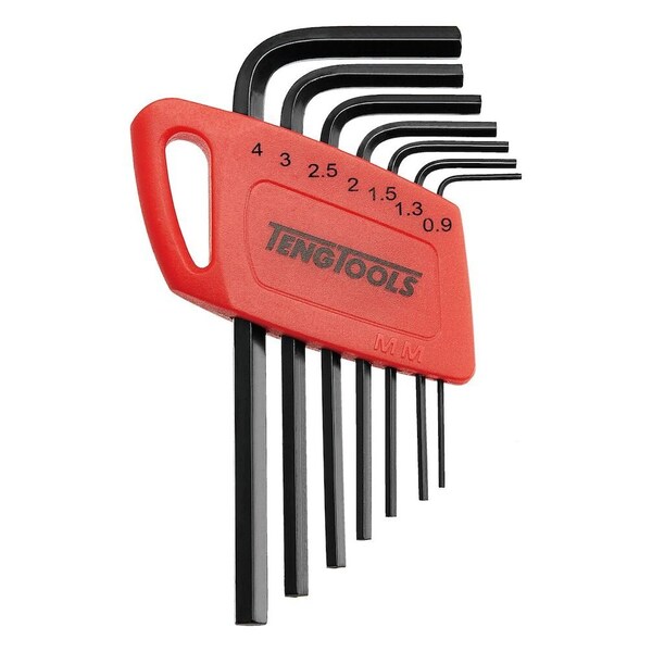 7 Piece Mini Metric L Shape Hex Key Set 0.9mm To 4mm