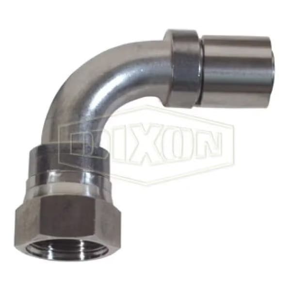 Smooth Bore Hose-to-Tube Fitting with Crimp Collar, Dash 20Z x 1-1/4 in, Hose x FJIC, 304 Stainless