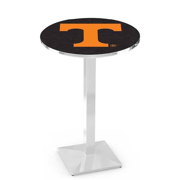 42" Chrome Tennessee Pub Table, 36" dia. Top