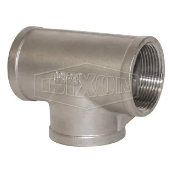 Threaded Pipe Tee, 1-1/2 in, FNPT, 150 lb, 316 SS, Domestic