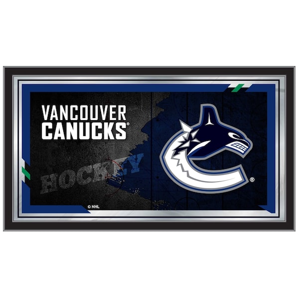 Vancouver Canucks 15" x 26" Hockey Collector Mirror by Holland Bar Stool Company