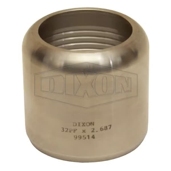 Internal Expansion Sanitary Flow Chief Ferrule, 4 ID x 4-44/64 to 4-47/64 OD in Nominal, 3-11/16 in