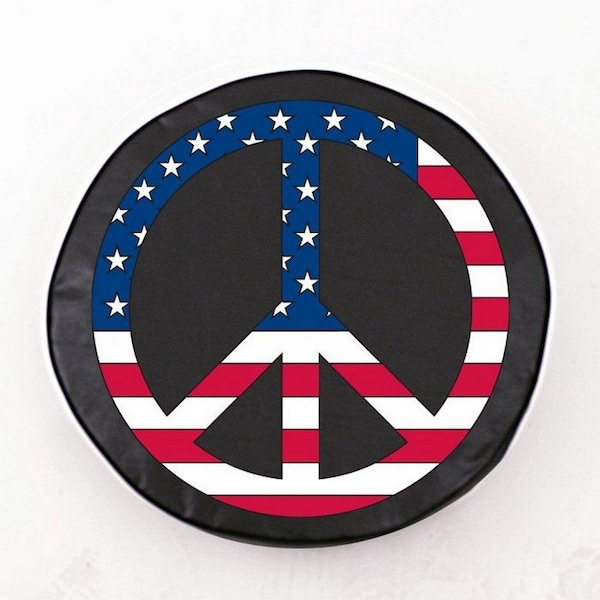 21-1/2" x 8" USA Peace Sign Tire Cover