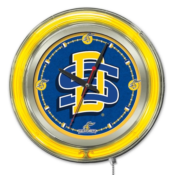 South Dakota State University Double Neon 15" Clock