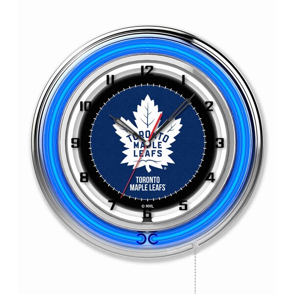 Toronto Maple Leafs Double Neon 19" Clock, NHL