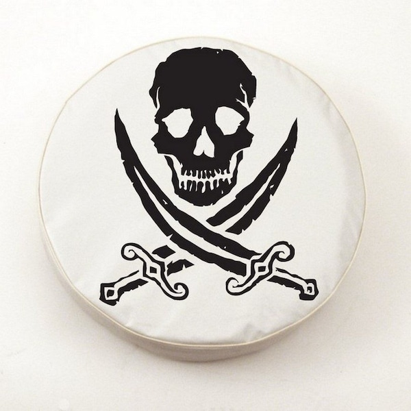 24" x 8" Jolly Roger (Rough) Tire Cover