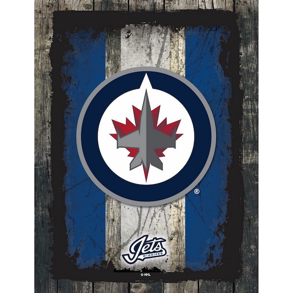 Winnipeg Jets 15" x 20" Canvas Wall Art