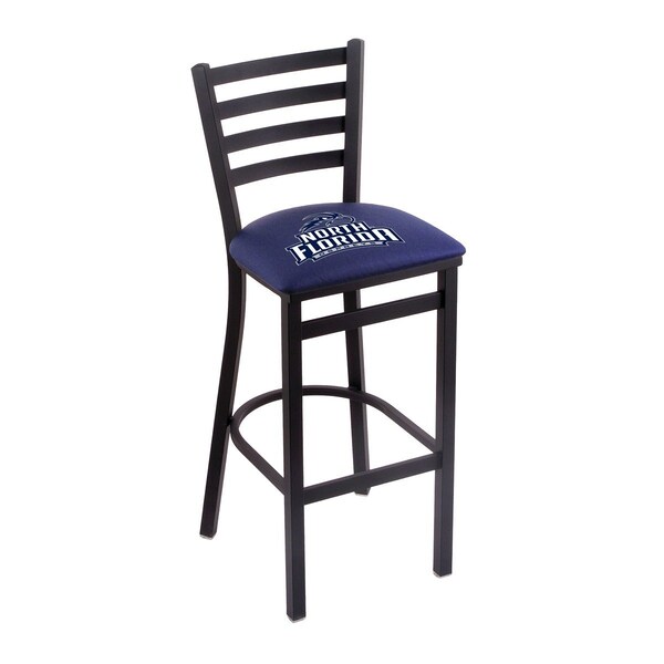 25" Blk Wrinkle North Florida Stationary Counter Stool, Ladder Back