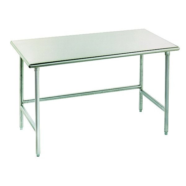 Work Table 96 in.W x 36 in.D 16 gauge 430 stainless steel top