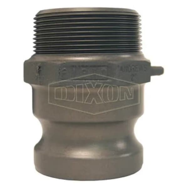 Boss-Lock Type F Cam and Groove Adapter, 3 in, Male Adapter x MNPT, Aluminum, Domestic
