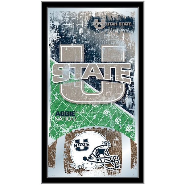 Utah State 15" x 26" Football Mirror