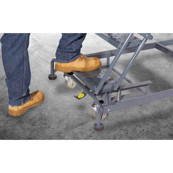 Rolling Ladder, Steel, 150 in.H