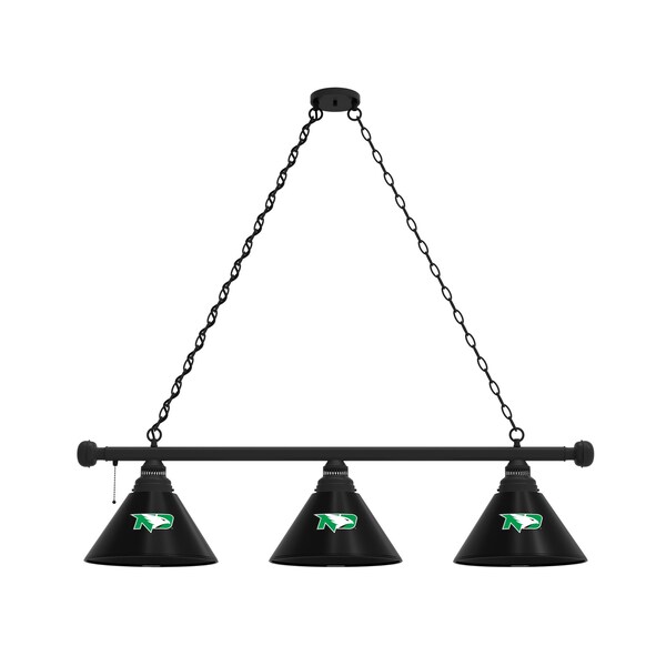North Dakota 3 Shade Billiard Light, Black Fixture