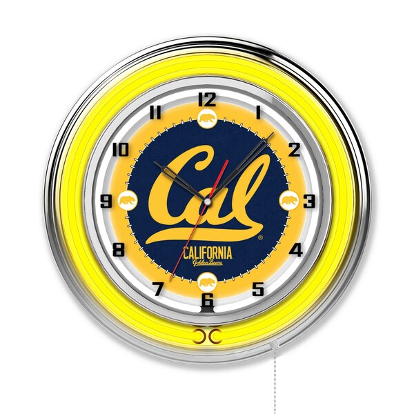 University of California Double Neon 19" Clock