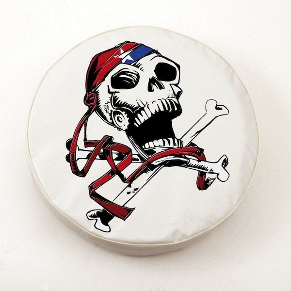 21-1/2" x 8" USA Pirate Tire Cover