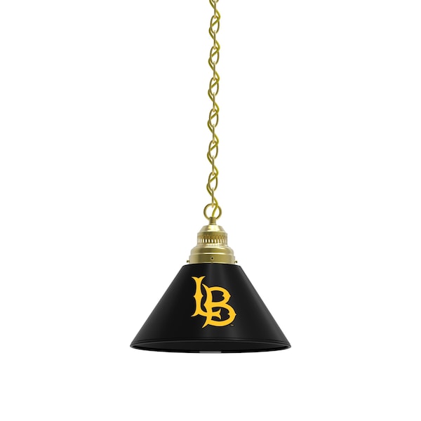 Long Beach State University Pendant Light, Brass Fixture