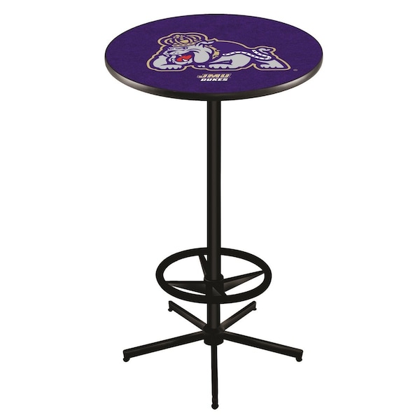 42" Black James Madison Pub Table