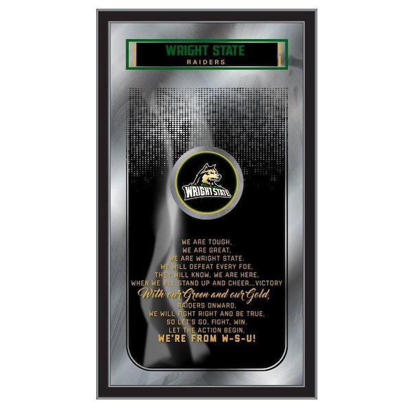 Wright State 26" x 15" Fight Song Mirror