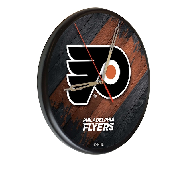 Philadelphia Flyers  13" Solid Wood Clock