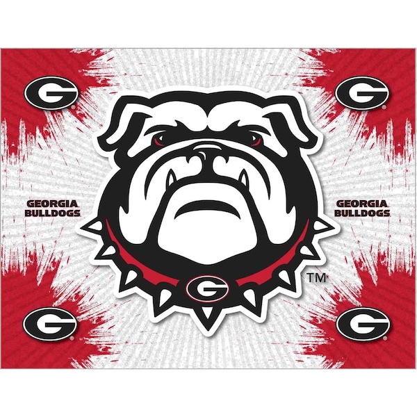 University of Georgia (Bulldog) Logo 15"x20" Canvas Wall Art