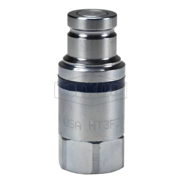 DQC HT Flushface Female Plug, 1-5/16-12 Nominal, Female O-Ring Boss End Style, Steel
