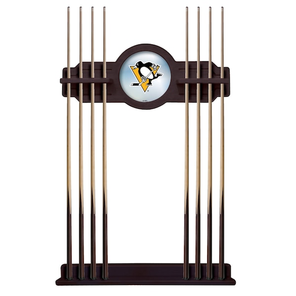 Pittsburgh Penguins Cue Rack in English Tudor Finish