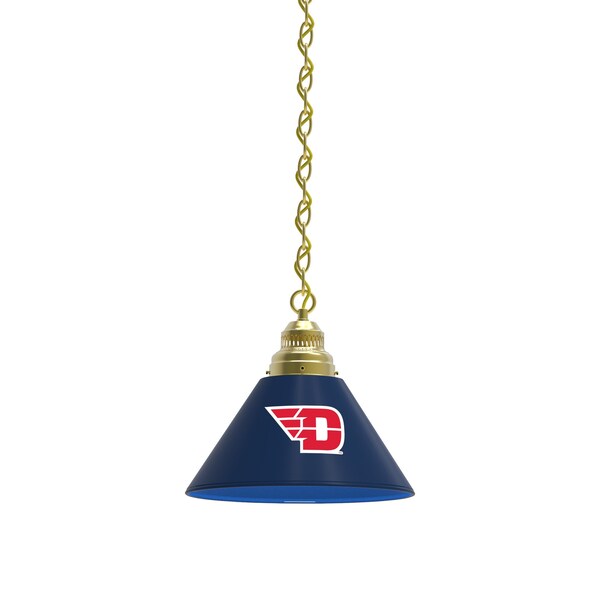 University of Dayton Pendant Light, Brass Fixture