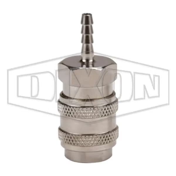 BR Series Quick Disconnect Pneumatic Hose Barb Coupler, 9 mm Nominal, 300 psi Pressure, Brass