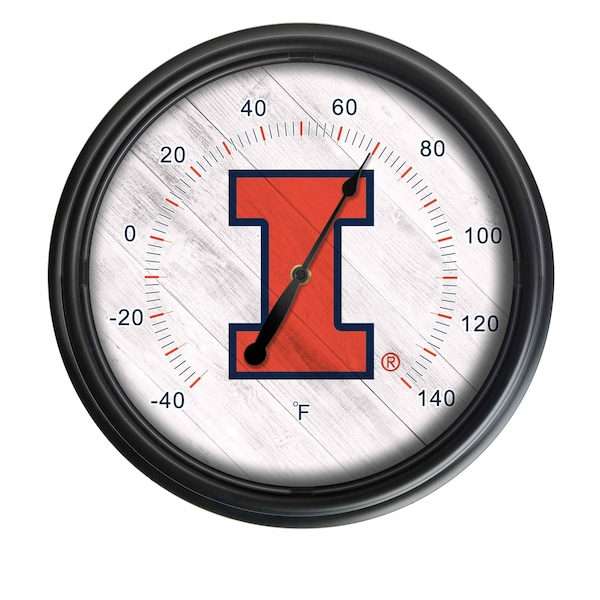 University of Illinois Indoor/Outdoor LED Thermometer