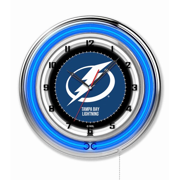Tampa Bay Lightning Double Neon 19" Clock, NHL