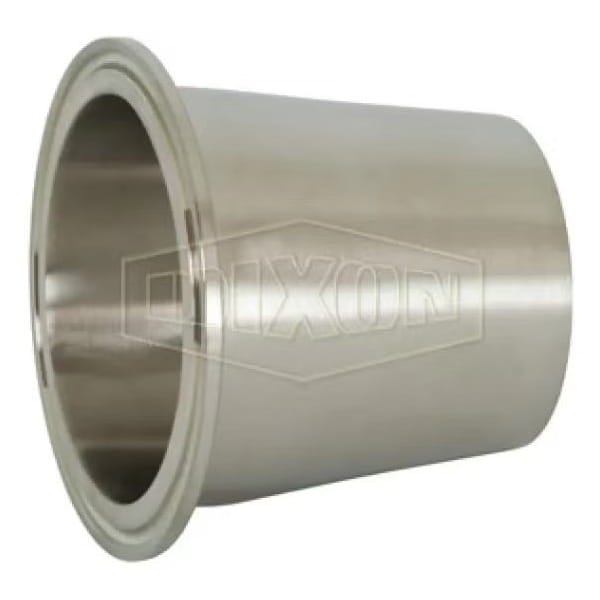 Concentric Reducer, 1-1/2 x 1 in, Clamp x Weld, 304 SS, Domestic