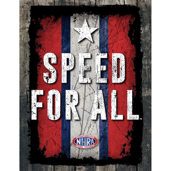 NHRA Speed For All 24" x 32" Canvas Wall Art