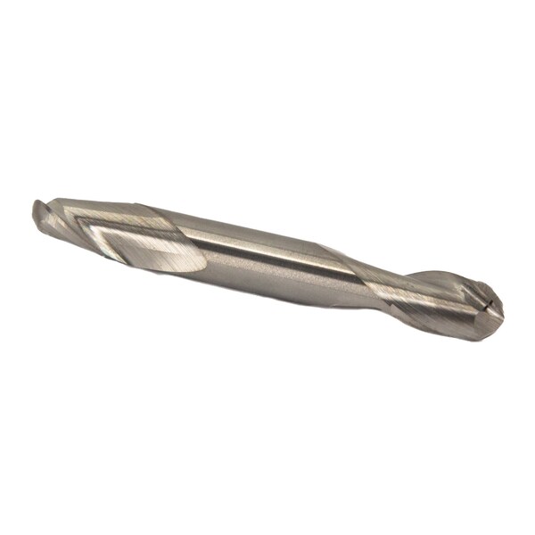 1/16" Carbide 2 Flute Double End Stub Ball End Mill