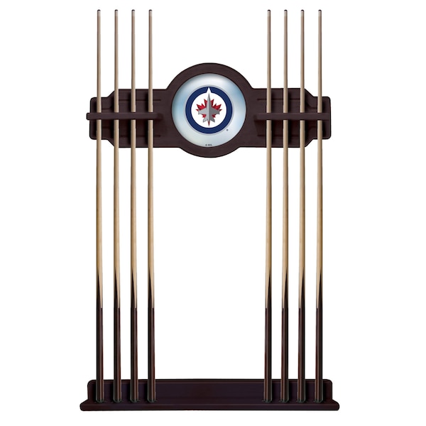 Winnipeg Jets Cue Rack in English Tudor Finish