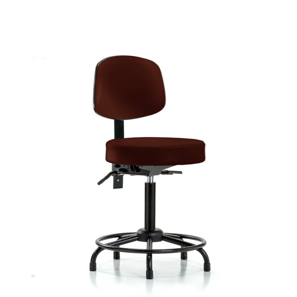 Med Ben Stool, Vin, Bk, RT, Tilt, Glds, Burg