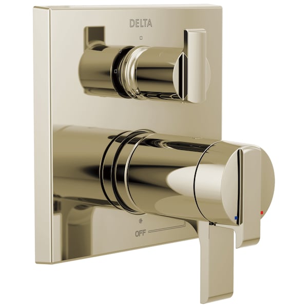 Ara Angular Modern TempAssure 17T Series Valve Trim with 3-Setting Integrated Diverter