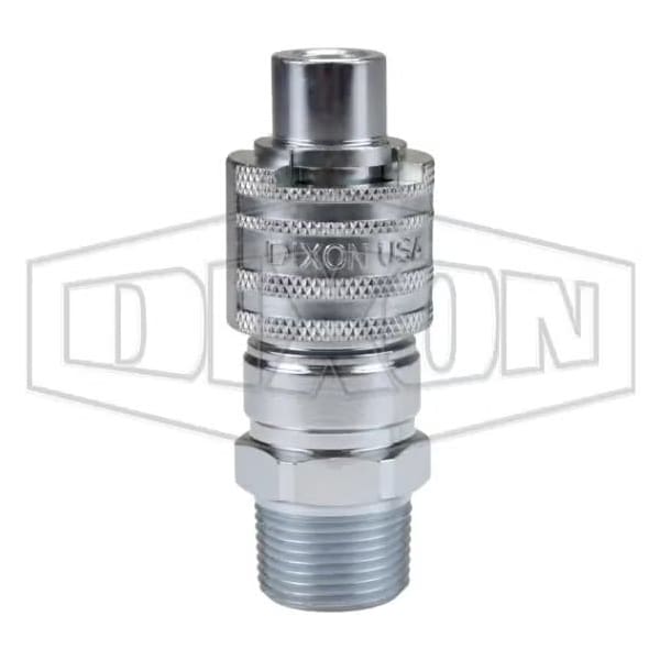 Dix-Lock N Series Interchange Male Quick Disconnect Pneumatic End Plug, 1-11 Nominal, 500 psi Press