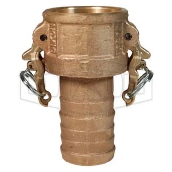 Boss-Lock Type-C Cam and Groove Coupler, 2-1/2 in Nominal, Female Coupler x Hose Shank End Style, B