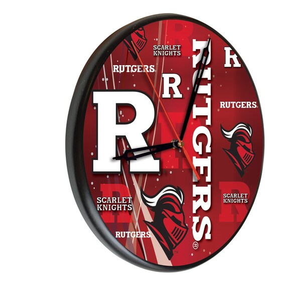 Rutgers 13" Solid Wood Clock